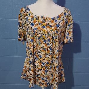 Floral Women's Top - Multicolor
